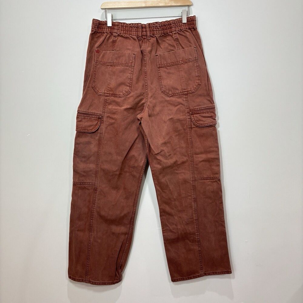 Urban Outfitters BDG Brown Baggy Wide Leg Cargo Pants 32 Gorpcore Grunge Y2K - Picture 2 of 11